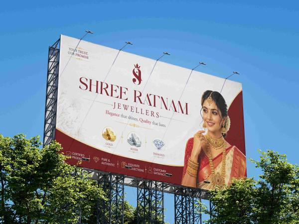 thumbnail Shree Ratnam Jewellers Premium Flex Banner PSD Template